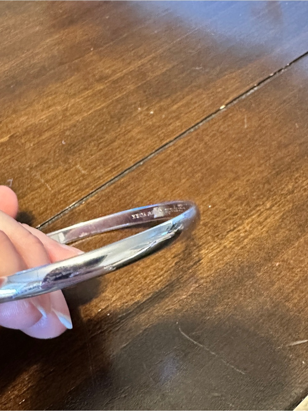Kate Spade Silver-Tone Engraved Bangle - Picture 11 of 15